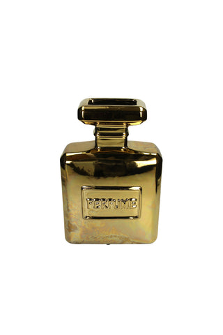 Image of the Gold Perfume Bottle Vase on a white background