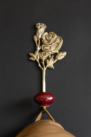 Image of the Gold Roses Decorative Wall Hook