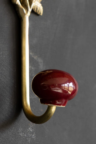 Detail image of the Gold Roses Decorative Wall Hook