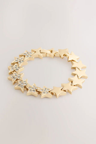 Image of the Gold Star Bracelet on a white background
