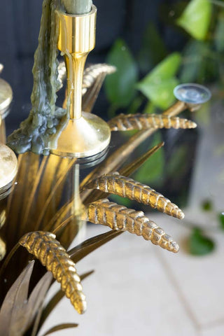 Detail image of the Gold Wheatsheaf Side Table