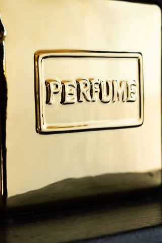 Detail image of the Gold Perfume Bottle Vase