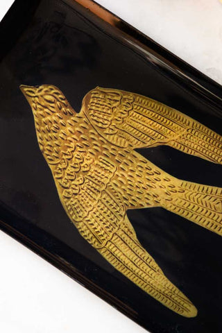 Close-up image of the Golden Swallow Tray