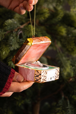 Image of the Gramophone Glass Christmas Tree Decoration