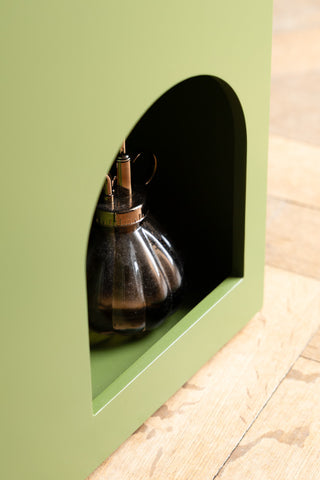 Detail image of the Cactus Green Alcove Wooden Side Table