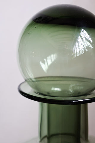 Detail image of the Green Glass Apothecary Bottle