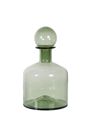 Image of the Green Glass Apothecary Bottle on a white background
