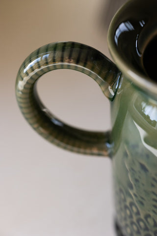 Image of the finish for the Beautiful Green Lemon Juicer & Jug