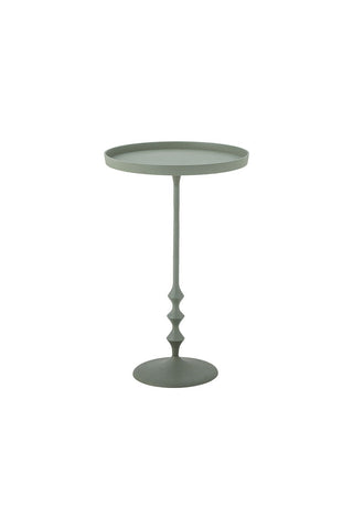 Cutout image of the Anjou Metal Side Table - Sage Green on a white background.