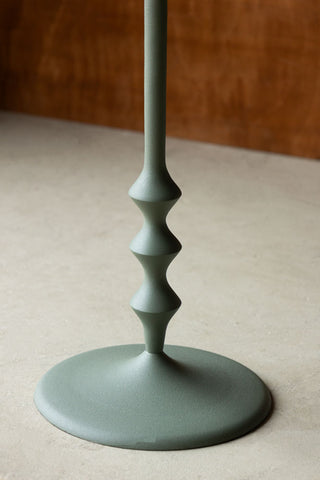 Detail image of the Anjou Metal Side Table - Sage Green. 