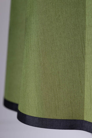 Image of the colour for the Olive Green Scalloped Lampshade