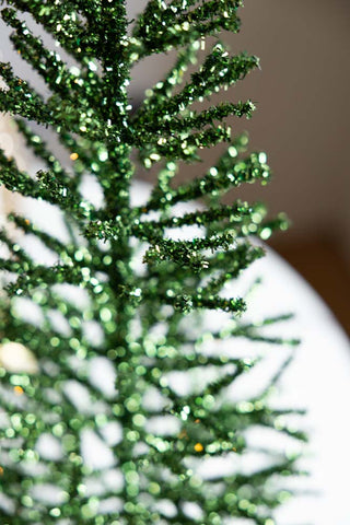 Detail image of the Green Tinsel Christmas Tree