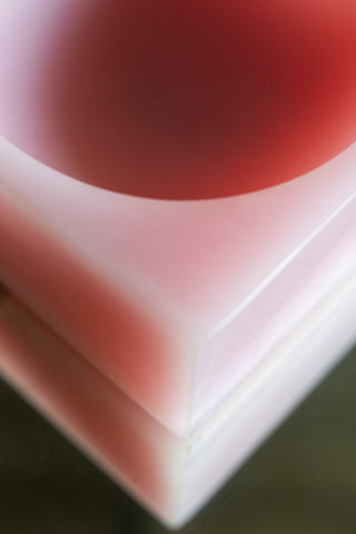 The edge of the HKLIVING Pink Modernist Cube Ornament. 
