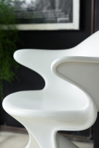 Close-up image of the HKliving Cream Dining Chair