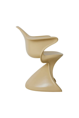 Side view of the HKliving Latte Dining Chair on a white background.