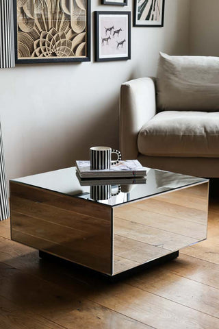 Lifestyle image of the HKliving Mirror Block Coffee Table
