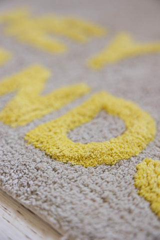 Detail image of the Hey Handsome Bath Mat