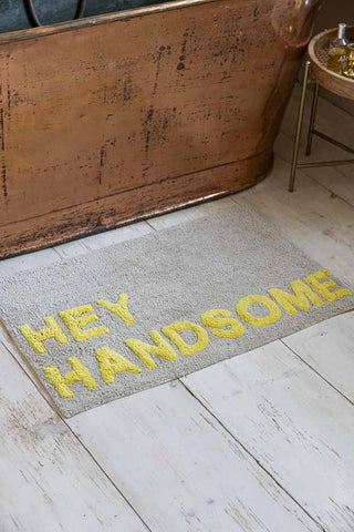 Image of the Hey Handsome Bath Mat