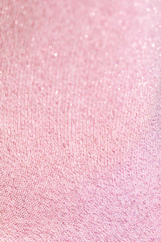 The texture and glitter detailing of the Hot Mess Pink Glitter Socks.