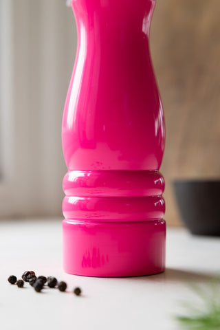 Close-up image of the Hot Pink Pepper Mill
