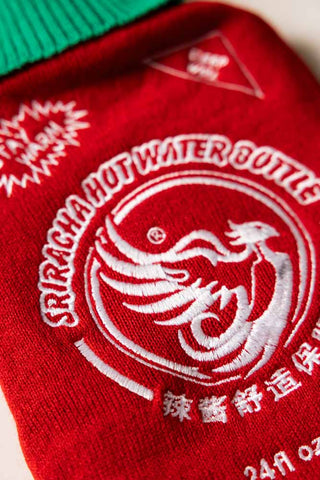 Close-up image of the Hot Sauce Hot Water Bottle
