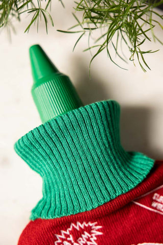 Image of the top of the Hot Sauce Hot Water Bottle