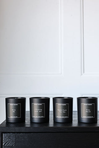 Image of the Rockett St George I Fucking Love You Leather & Tobacco Candle in the candle collection
