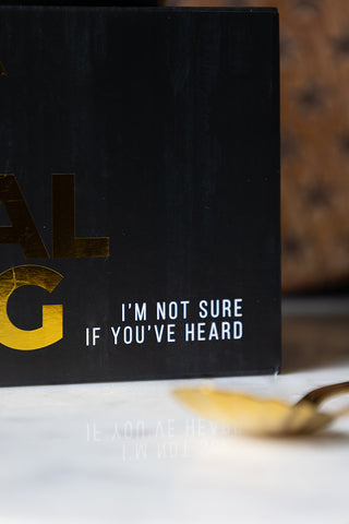Close-up of the box of the I'm Kind Of A Big Deal Mug.