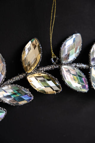 Image of the hanging hook on the Jewelled Silver Leaf Door / Christmas Wreath