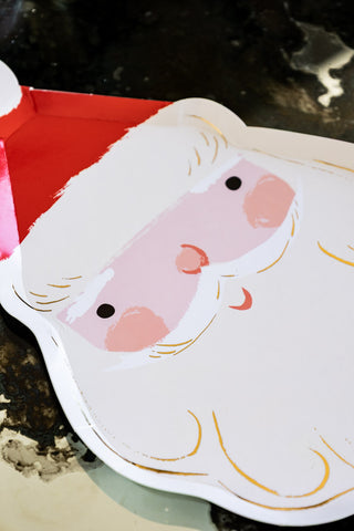 Image of the Joyful Father Christmas Party Paper Plates