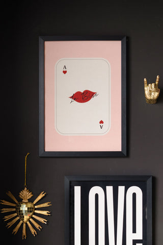 Image of the Kiss Playing Card Art Print