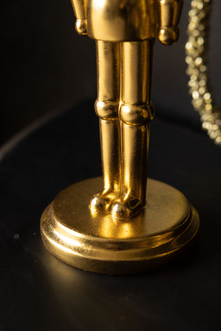 Image of the base of the Large Gold Christmas Nutcracker Decoration