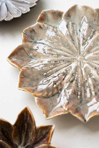 Close-up image of the Large Lotus Flower Trinket Dish