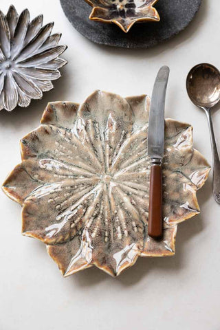 Lifestyle image of the Large Lotus Flower Trinket Dish