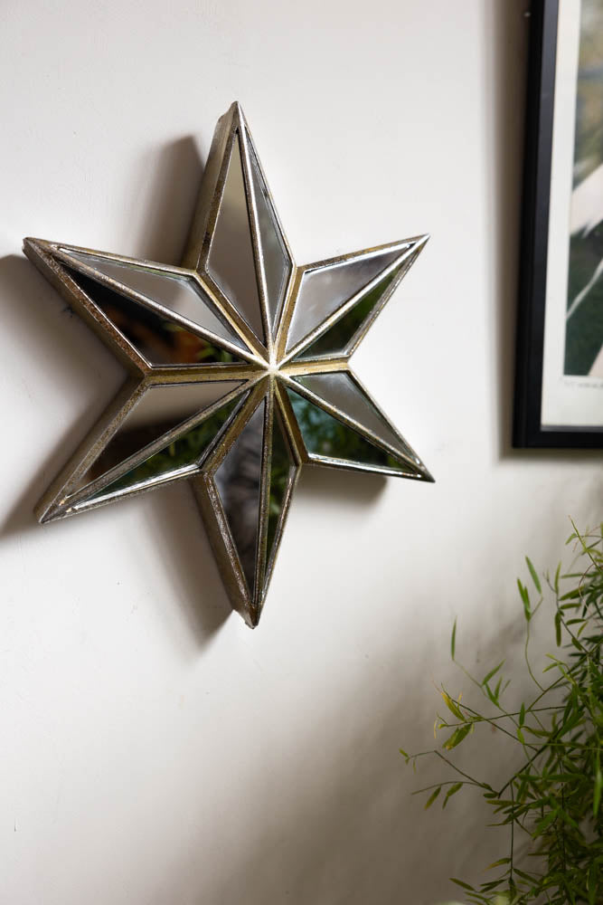 Large Mirrored Star Wall Decoration Rockett St George