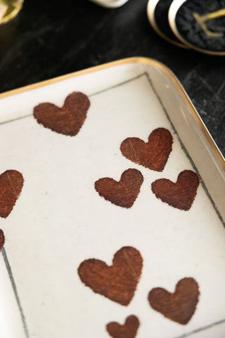 Image of the finish for the Beautiful Hearts Tray