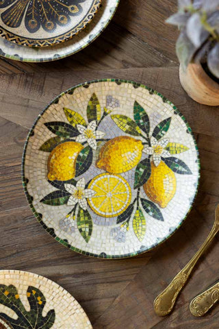 Lifestyle image of the Lemon Blossom Side Plate
