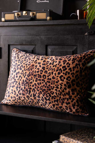 Image of the Leopard Love Print Cushion