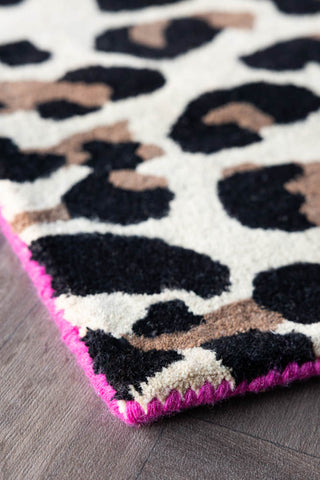 Detail image of the Leopard Love Print Rug - Available in 5 Sizes