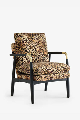 Image of the Signature Leopard Print Accent Chair on a white background