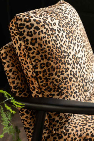 Detail image of the Signature Leopard Print Accent Chair
