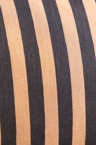 Image of the material for the Leopard Print & Stripe Reversible Cushion
