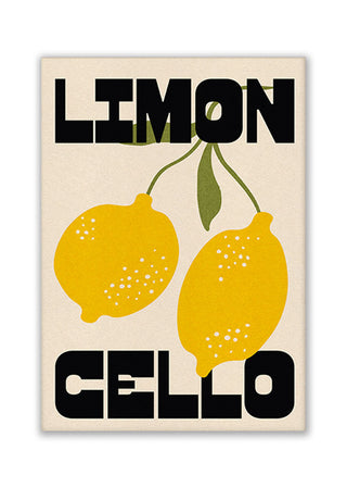 Image of the Limoncello Art Print on a white background