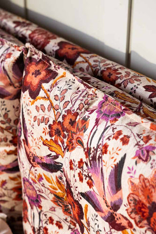 The cushioned headboard of the Lounge Lover Bed in Charleston Garden Velvet - Available in 2 Sizes. 