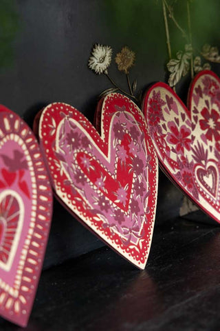 Image of the Love Heart Concertina Paper Garland