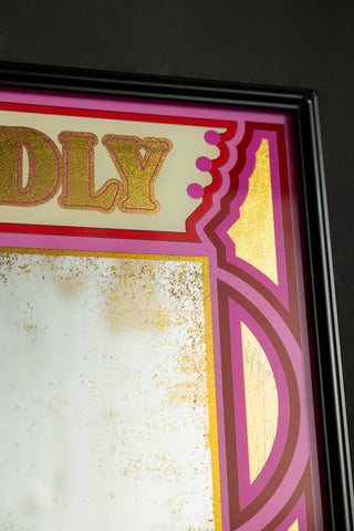 Image of the frame on the Love Wildly Decorative Mirror