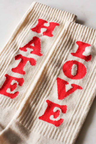 Image of the Love & Hate Unisex Socks