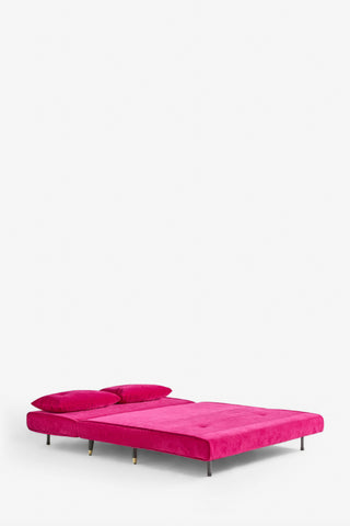 Cut-out image of the Mabel Large 2 Seater Sofa Bed in Luxe Needlecord Velvet Harry's Pink
