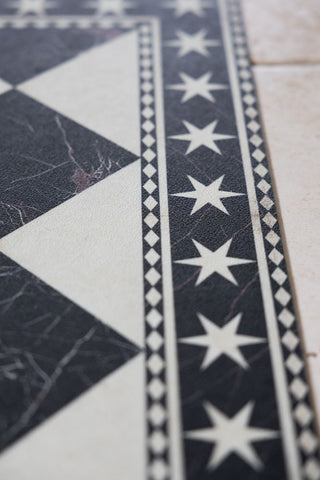 Image of the finish on the Marble Tile Effect Large Durable Floor Mat