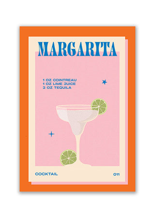 Image of the Margarita Art Print on a white background